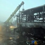 यूपी एक्सप्रेसवे पर भीषण हादसा