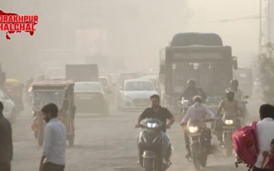 लखनऊ जहरीली हवा में घुट रहा