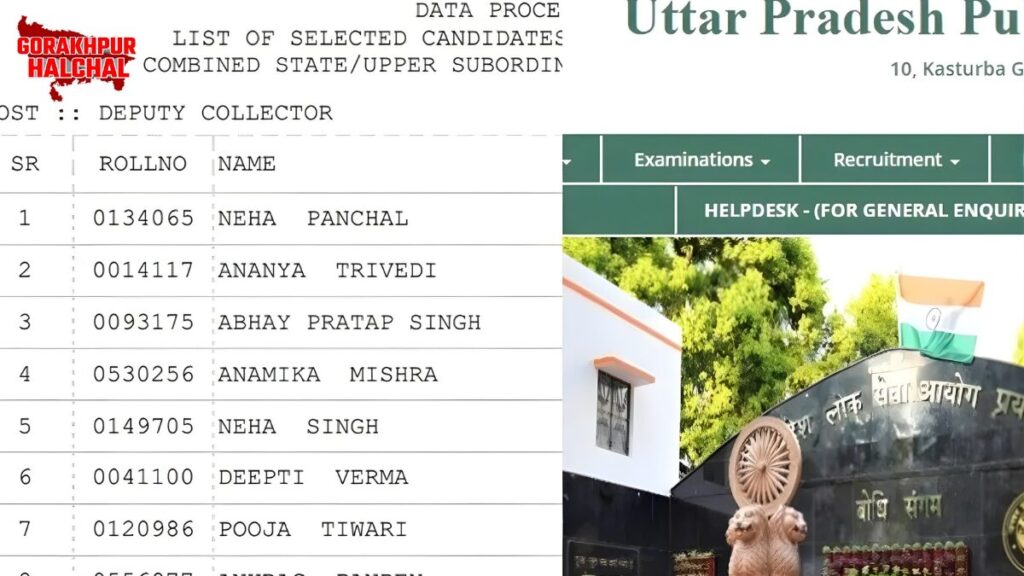 UP PCS Result